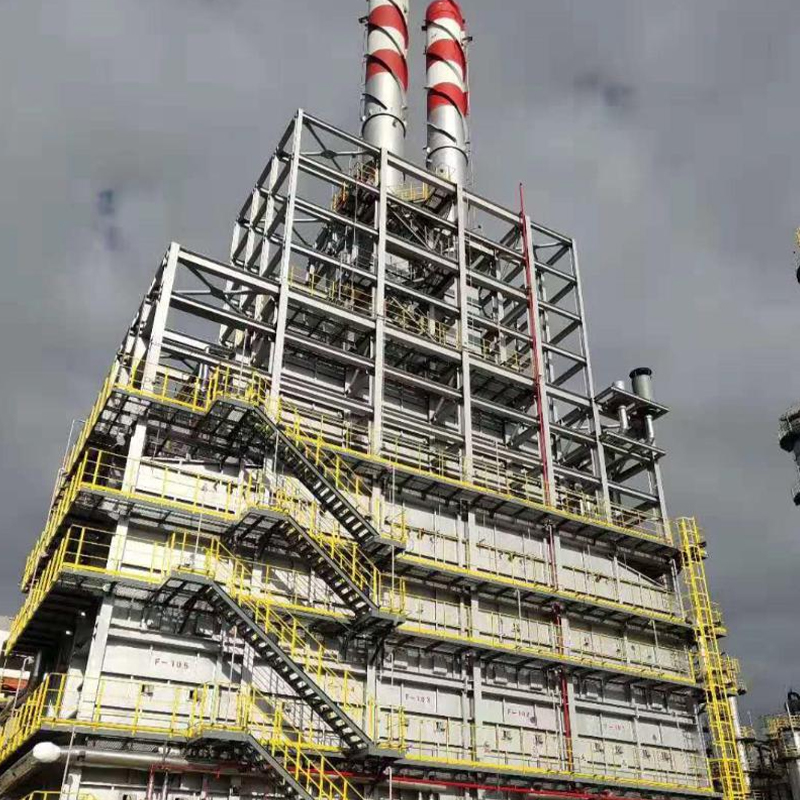 Hexaan dehydrogenatie gestookte verwarming